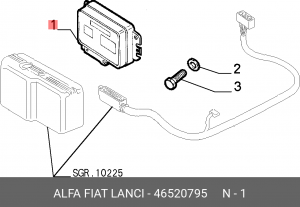 Блок управления, управление двигателем 46520795 ALFA FIAT LANCIA