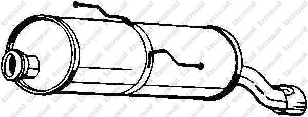 Глушитель выхлопных газов конечный 190-359 BOSAL