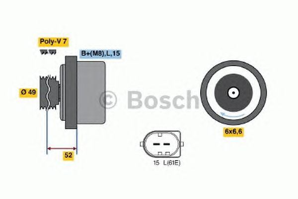 Генератор 0 122 468 015 BOSCH