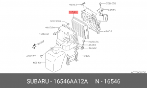 Воздушный фильтр 16546-AA12A SUBARU