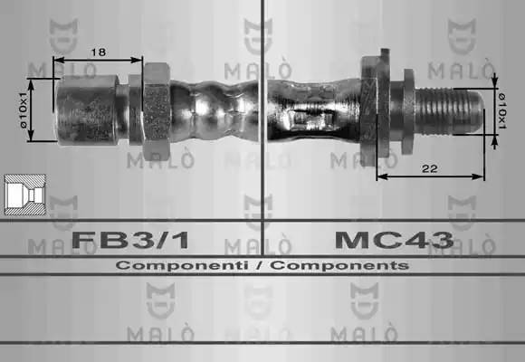 Тормозной шланг 8614 MALO