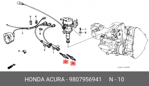 Свеча зажигания 9807956941 HONDA