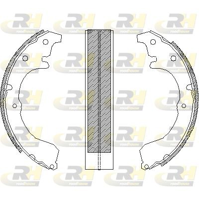 Комплект тормозных колодок 4333.00 ROADHOUSE