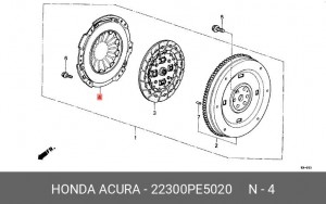 Нажимной диск сцепления 22300PE5020 HONDA