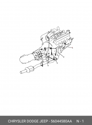Лямбда-зонд 56044 580AA CHRYSLER
