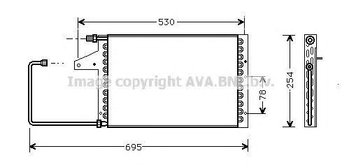 Конденсатор, кондиционер CN5098 AVA