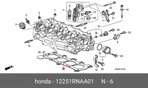 Прокладка ГБЦ 12251RNAA01 HONDA