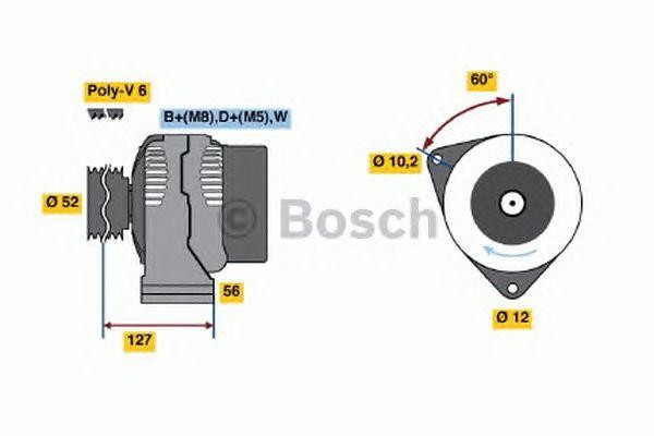 Генератор 0123325007 BOSCH