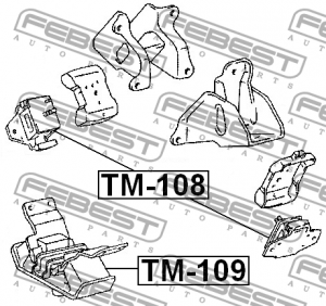 Подушка двигателя TM-108 FEBEST
