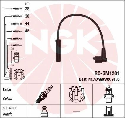 Ккомплект проводов зажигания 9185 NGK NTK
