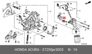 Датчик давления масла 37250PR3003 HONDA