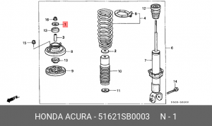 Деталь 51621SB0003 HONDA