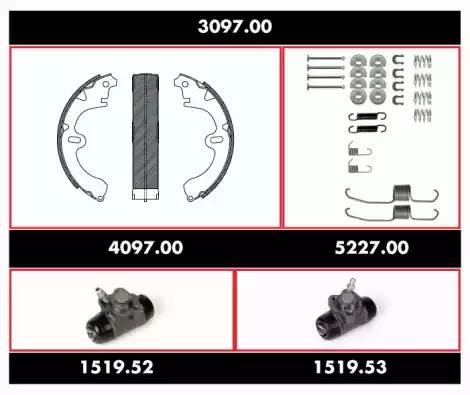 Комплект тормозных колодок 309700 REMSA