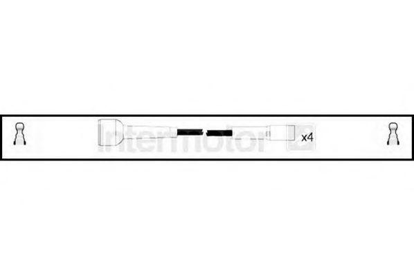 Ккомплект проводов зажигания 73803 STANDARD