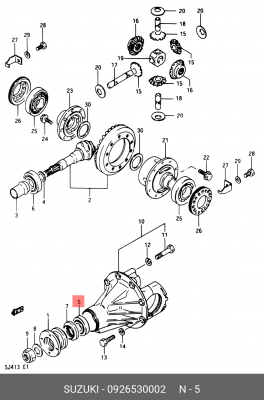 Подшипник ступицы колеса 09265-30002 SUZUKI