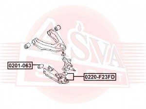 Сайлентблок 0201-063 ASVA
