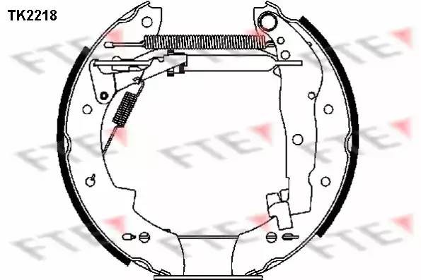 Комплект тормозных колодок TK2218 FTE