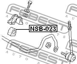 Втулка стабилизатора NSB-023 FEBEST