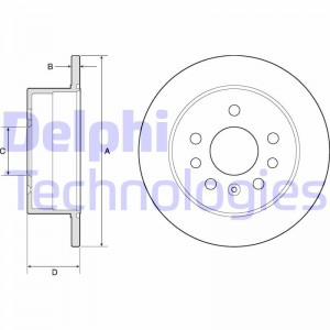 Тормозной диск BG2879 DELPHI
