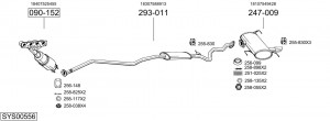 Глушитель выхлопных газов конечный 115315 BOSAL