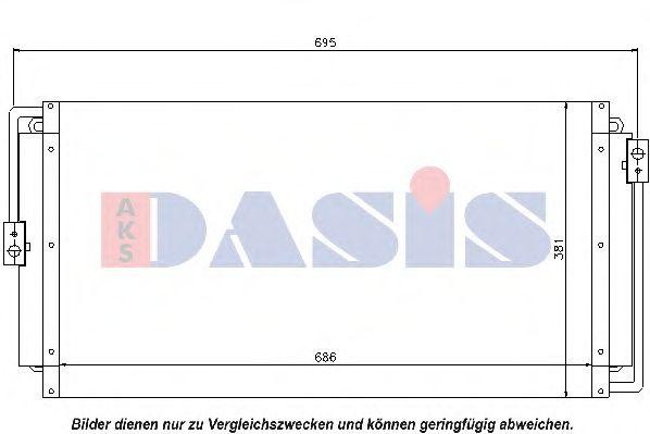 Конденсатор, кондиционер 522004N AKS DASIS