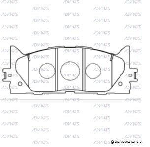 Колодки тормозные дисковые SN947 ADVICS