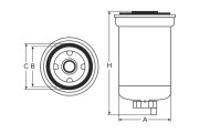Фильтр топливный ST302 SCT