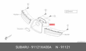 Деталь 91121XA00A SUBARU