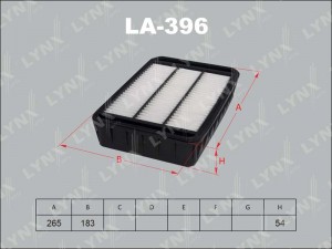 Фильтр воздушный LA-396 LYNXAUTO