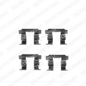 Комплектующие, колодки дискового тормоза LX0250 DELPHI