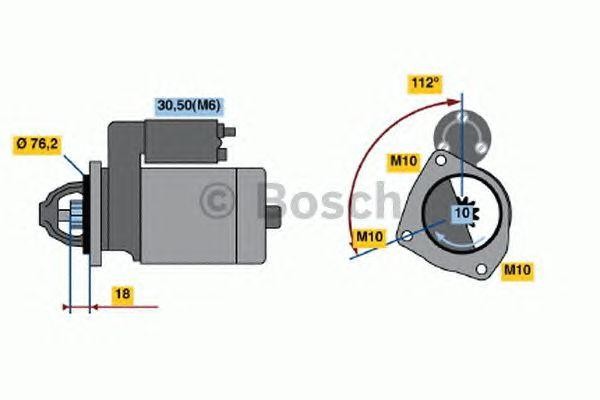 Стартер 0 001 107 501 BOSCH