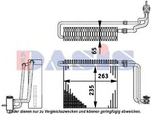 Испаритель, кондиционер 820104N AKS DASIS