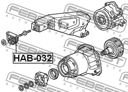 Опора дифференциала HAB-032 FEBEST