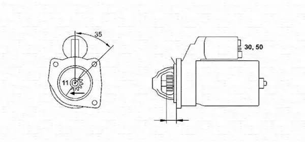 Стартер 943241070010 MAGNETI MARELLI
