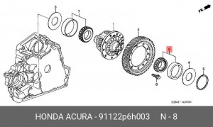 Деталь 91122P6H003 HONDA