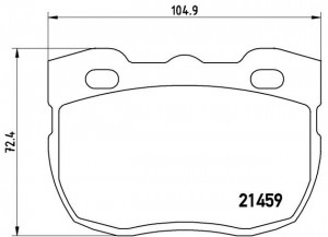 Комплект тормозных колодок, диско P99001 BREMBO