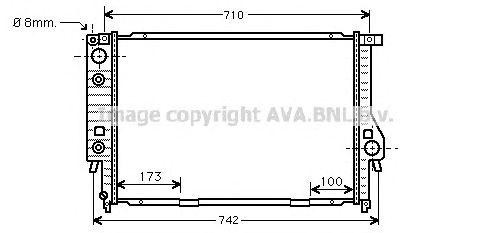 Радиатор масляный ДВС BW2134 AVA