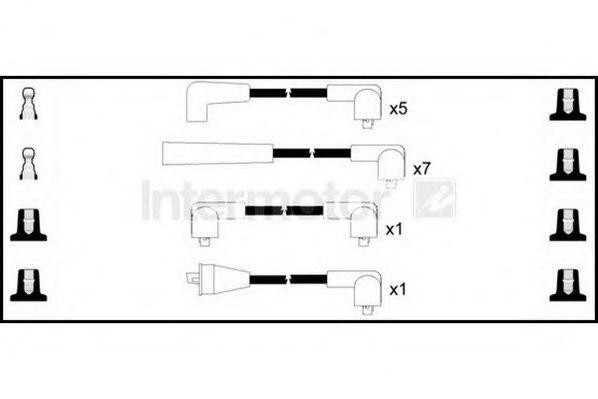 Ккомплект проводов зажигания 73831 STANDARD