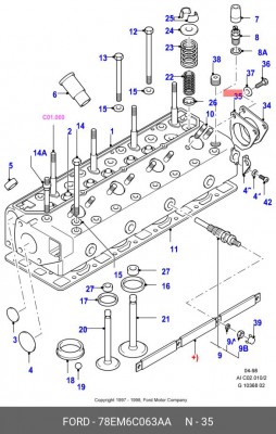 Прокладка 78EM6C063AA FORD