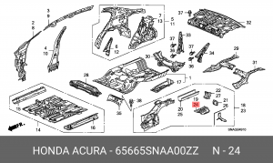 Деталь 65665SNAA00ZZ HONDA