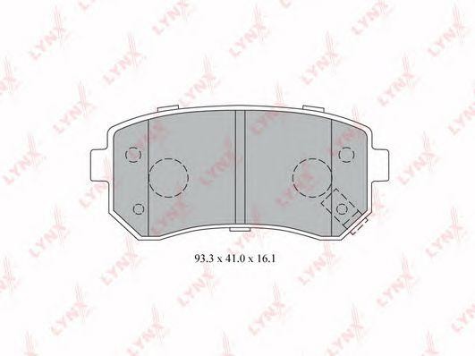 Колодки тормозные дисковые BD-4407 LYNXAUTO