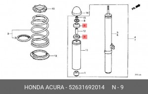 Опора амортизационной стойки 52631692014 HONDA