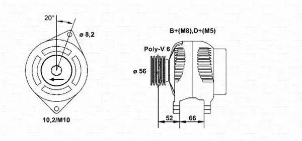 Генератор 943356973010 MAGNETI MARELLI