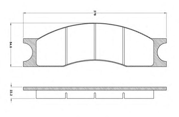 Комплект тормозных колодок, диско JCA1001 REMSA