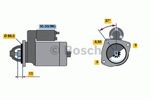Стартер 0001107411 BOSCH