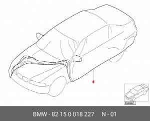 Тент 82 15 0 018 227 BMW