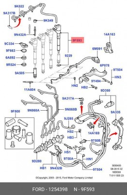 Форсунка 1254398 FORD