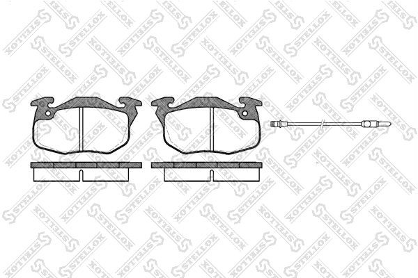 Колодки тормозные дисковые 203-002-SX STELLOX