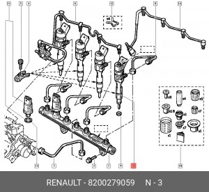 Форсунка 8200279059 RENAULT