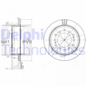 Тормозной диск BG3557 DELPHI
